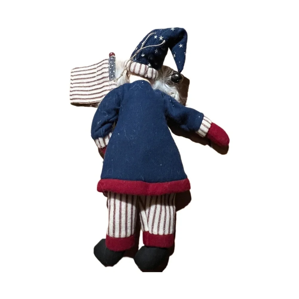 Primitive Americana Patriotic Santa Doll 16